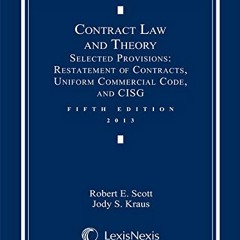 View EBOOK EPUB KINDLE PDF Contract Law and Theory Document Supplement by  Robert Scott &  Jody Krau