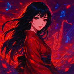 Crimson Kimono Groove