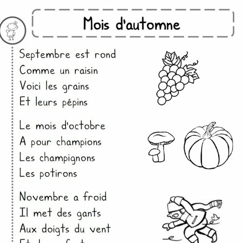Poésie Mois D Automne Patrick Joquel Stream Mois D'automne CP by MarionJ | Listen online for free on SoundCloud