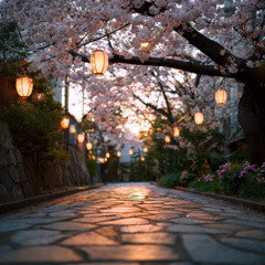 花影の道