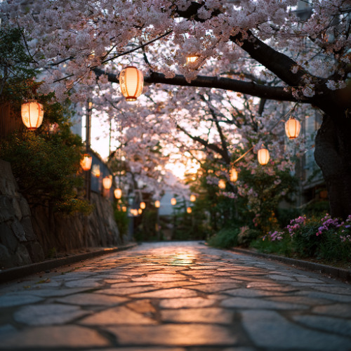 花影の道