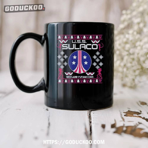 Uss Sulaco Weyland Yutani Corp Ugly Xmas Coffee Mug