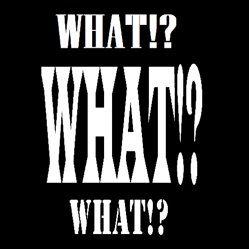 WHAT!?