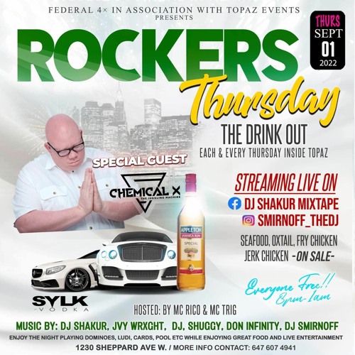 DJSHAKUR & DJSMIRNOFF - ROCKERS THURSDAY (LIVE AUDIO) 2022