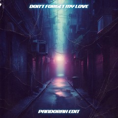 Dont Forget My Love (Pandorah Edit)