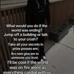 What Would You Do If The World Was Ending🌎🈵