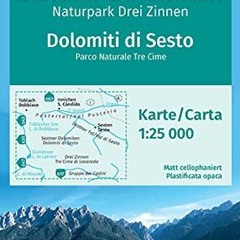 KOMPASS Wanderkarte Sextner Dolomiten. Naturpark Drei Zinnen. Dolomiti di Sesto. Parco Naturale Tr