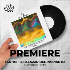 PREMIERE: PLUHM ─ Il Palazzo Del Rimpianto (Andy Bros Remix) [Disorder]