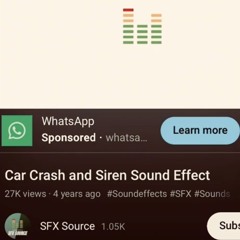 Car crash and siren (beat only)