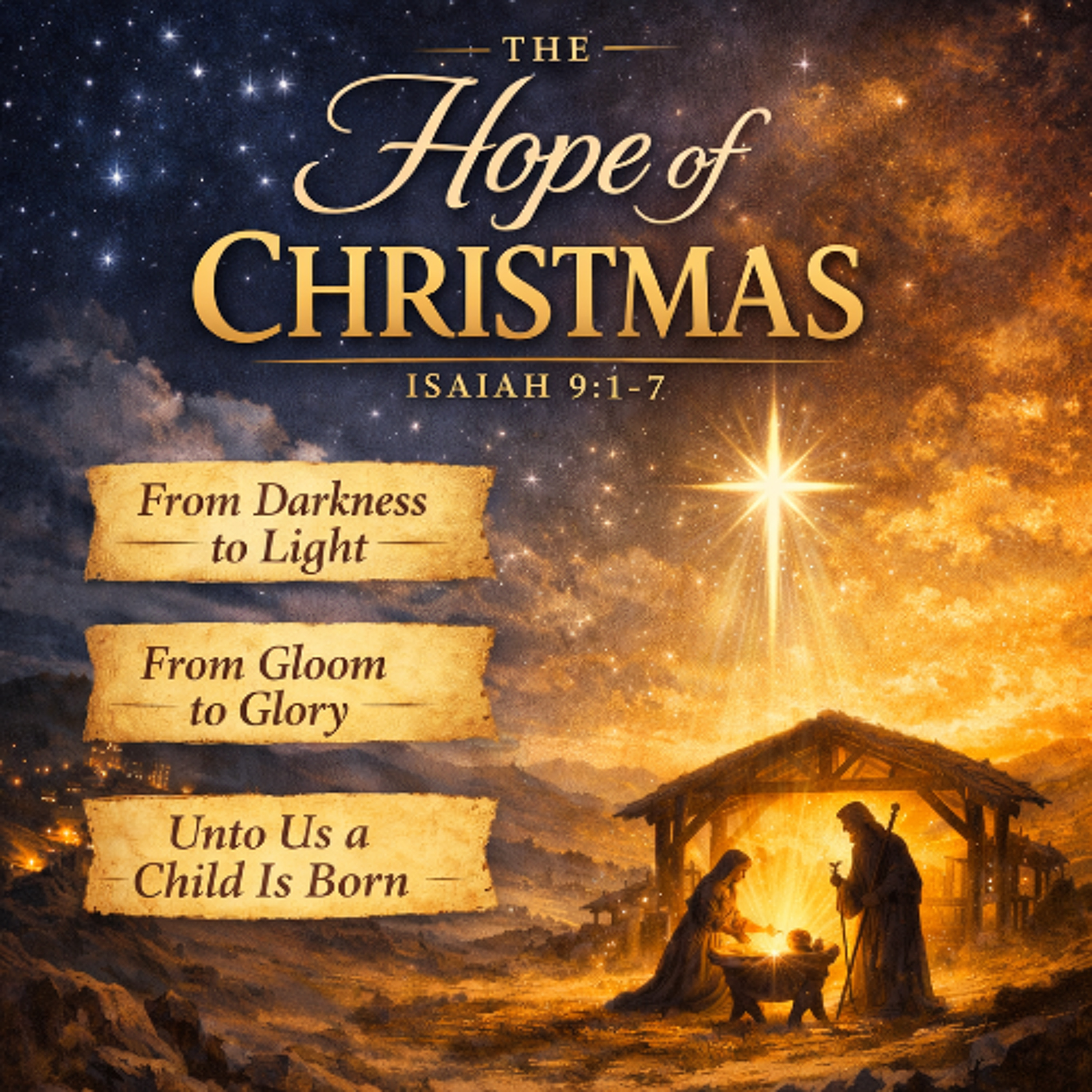 The Hope of Christmas: Unto Us A Child Is Born - Isaiah 9:6-7