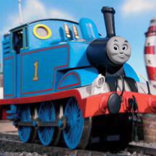 Thomas the tank engine but the train starts flying