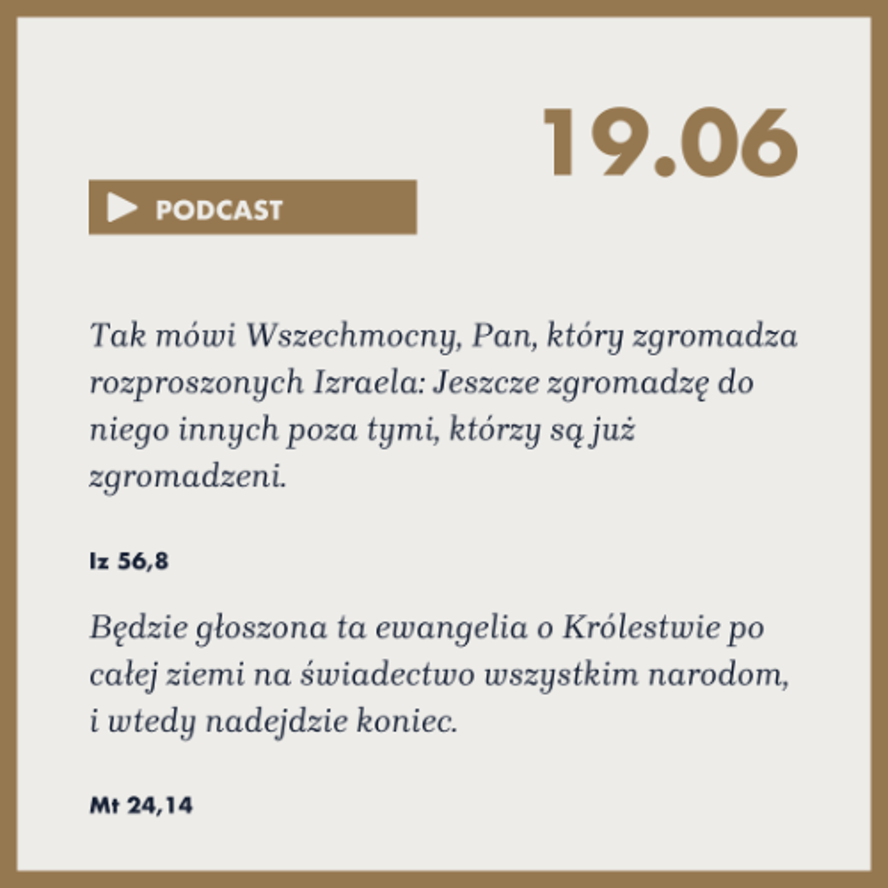 Poranek ze Słowem na 19 czerwca 2025 episode artwork