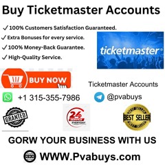 Buy Ticketmaster Accounts