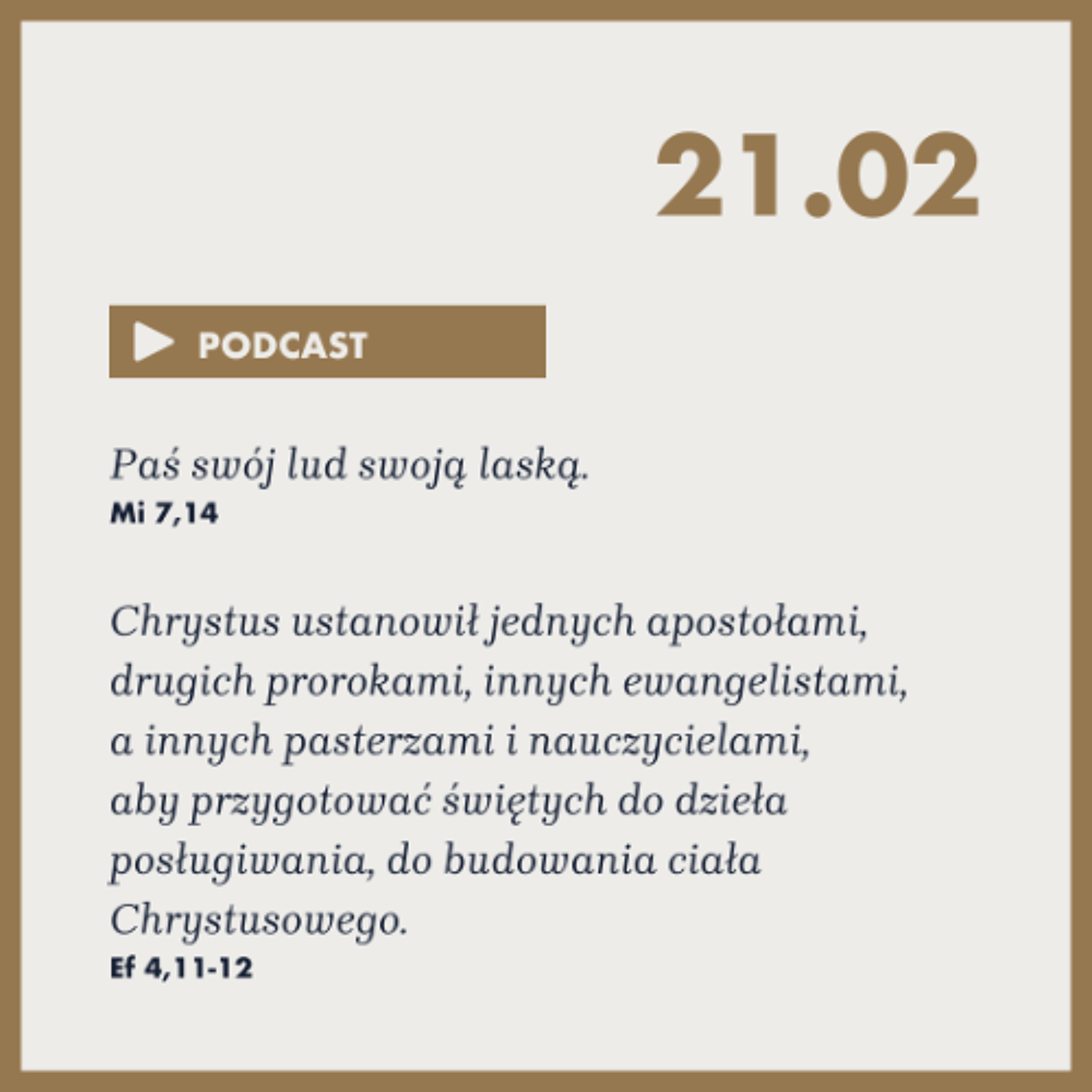 Poranek ze Słowem na 21 lutego 2025 episode artwork