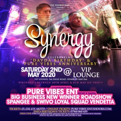 Synergy - Davda's Birthday & Pure Vibes Anniversary Dance  - Sat 2nd May 2020 (Promo Mix)