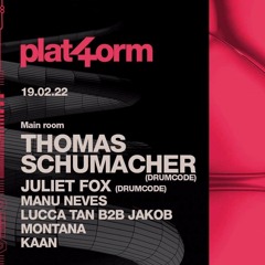 Manu Neves live @ Plat4orm feat Thomas Schumacher & Juliet Fox_19.02.2022