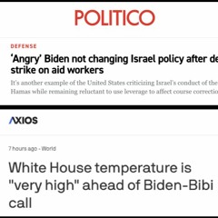 Stop Reporting On Biden's Angry Feelings Toward Israel. It's Not News. It's Not Interesting.