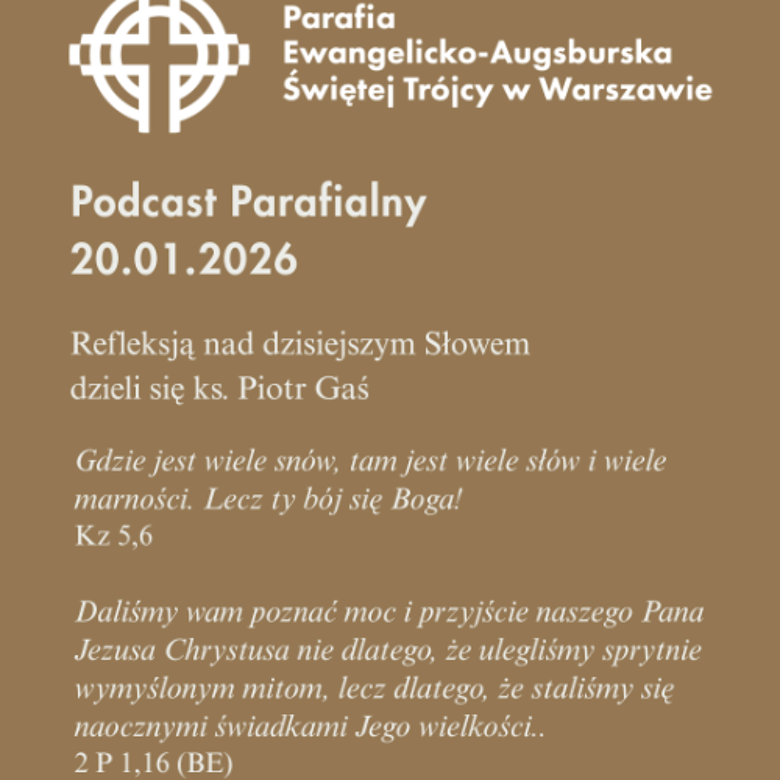 Poranek ze Słowem na 20 stycznia 2026 episode artwork
