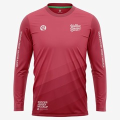 1+ Download Free Long Sleeve Soccer Jersey T-Shirt Apparel Mockups PSD Templates