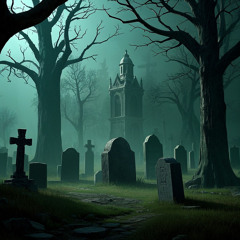 halloween scary cemetery