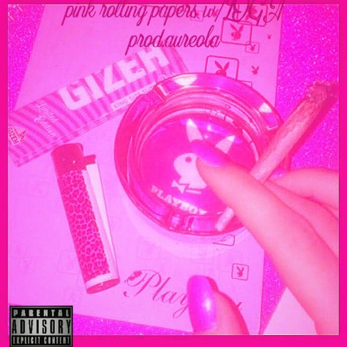 pink rolling papers w/Loga (prod.aureola)