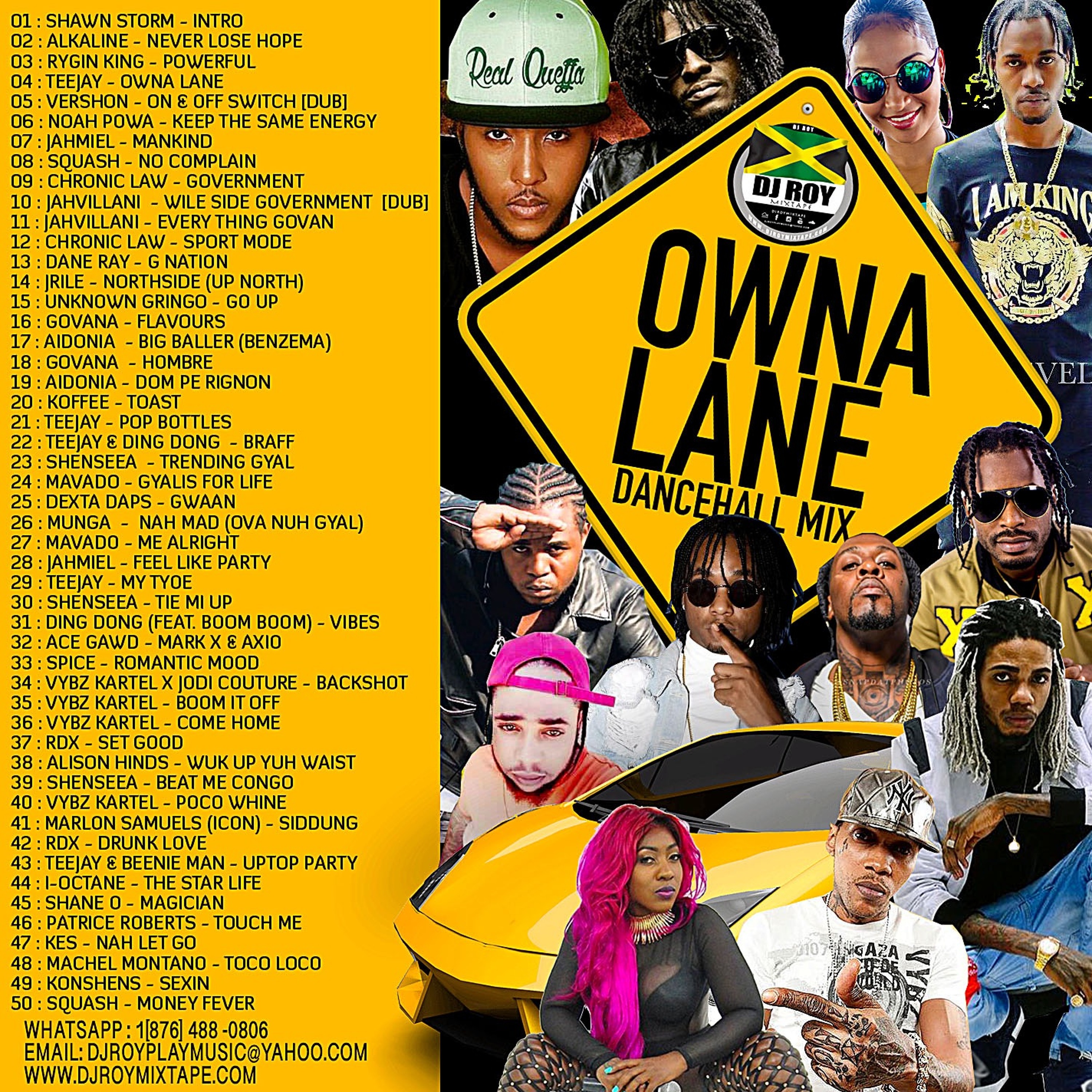 DJ ROY PRESENTS OWNA LANE DANCEHALL MIX 2019