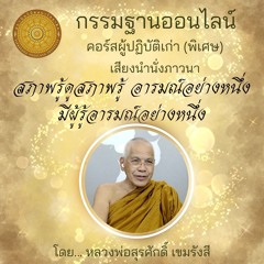 036 สภาพรู้ดูสภาพรู้ อารมณ์อย่างหนึ่ง ผู้รู้อารมณ์อย่างหนึ่ง