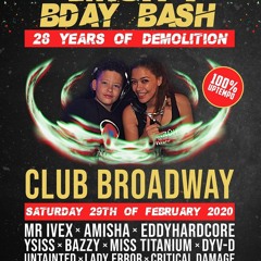 DJ Lady Error - Live At DJ Amisha's B - Day - 28 Years Of Demolition - 29 - 2-2020