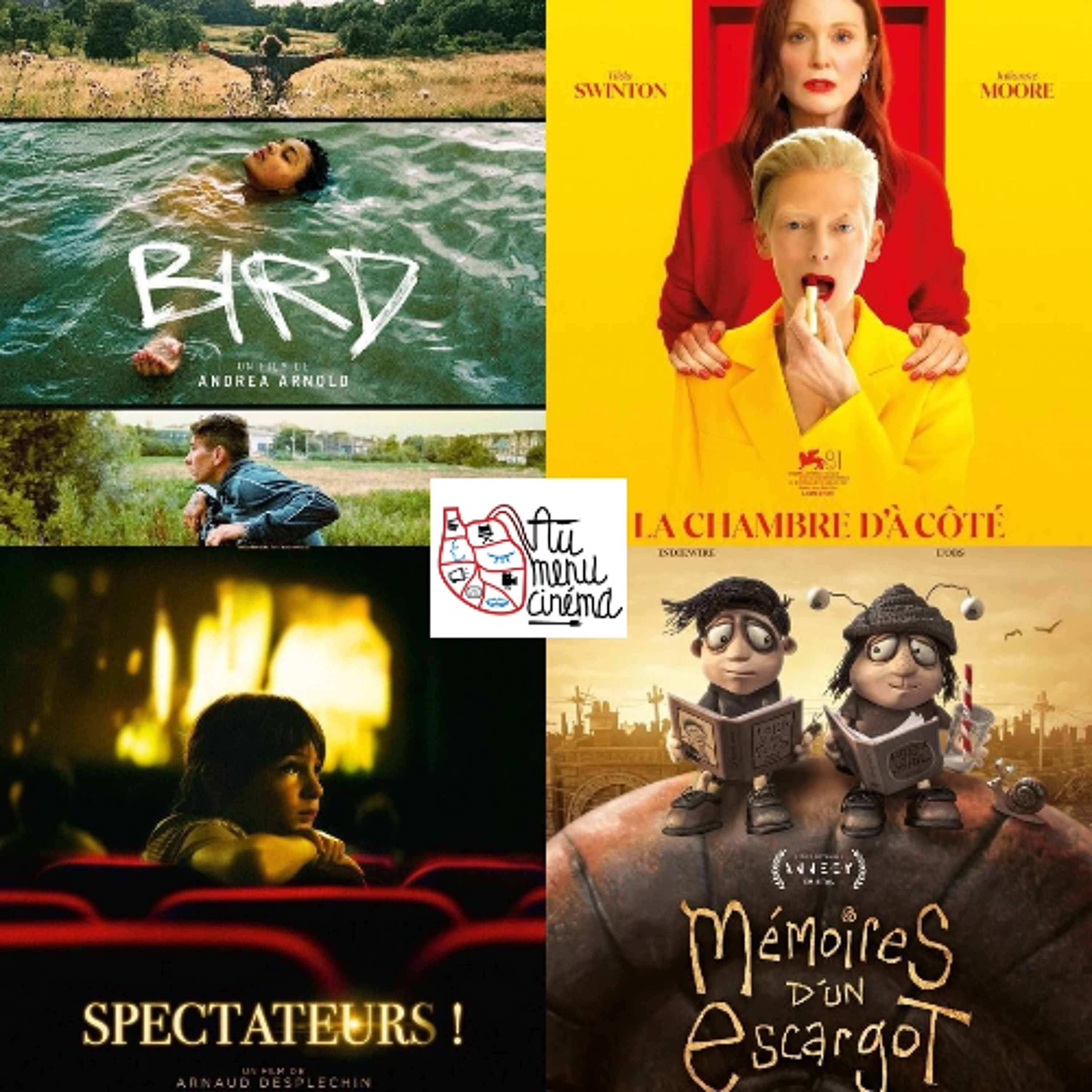 #10 / Janvier 2025 : "Bird", "La chambre d’à côté", "Spectateurs !", "Mémoires d’un escargot"