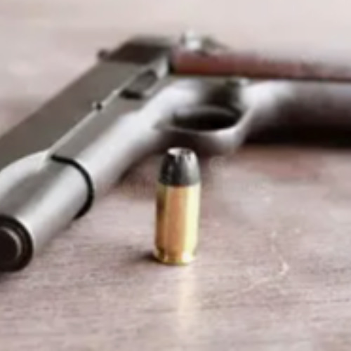 with my gun