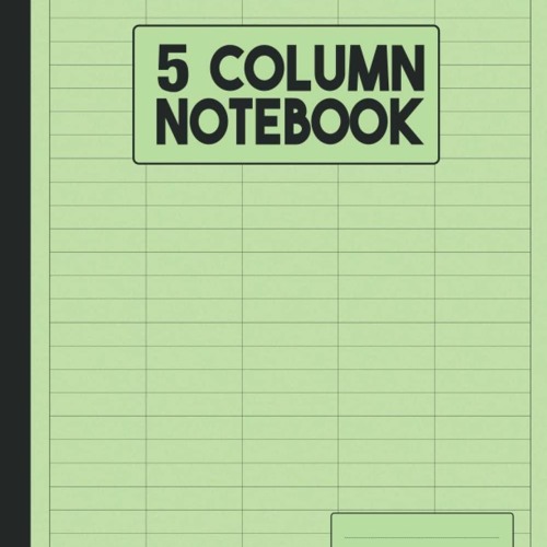 Stream episode Book [PDF] 5 Column Notebook Five columned with lined