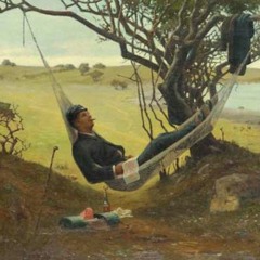 Lying In A Hammock at William Duffy's Farm in Pine Island Minnesota by James Wright
