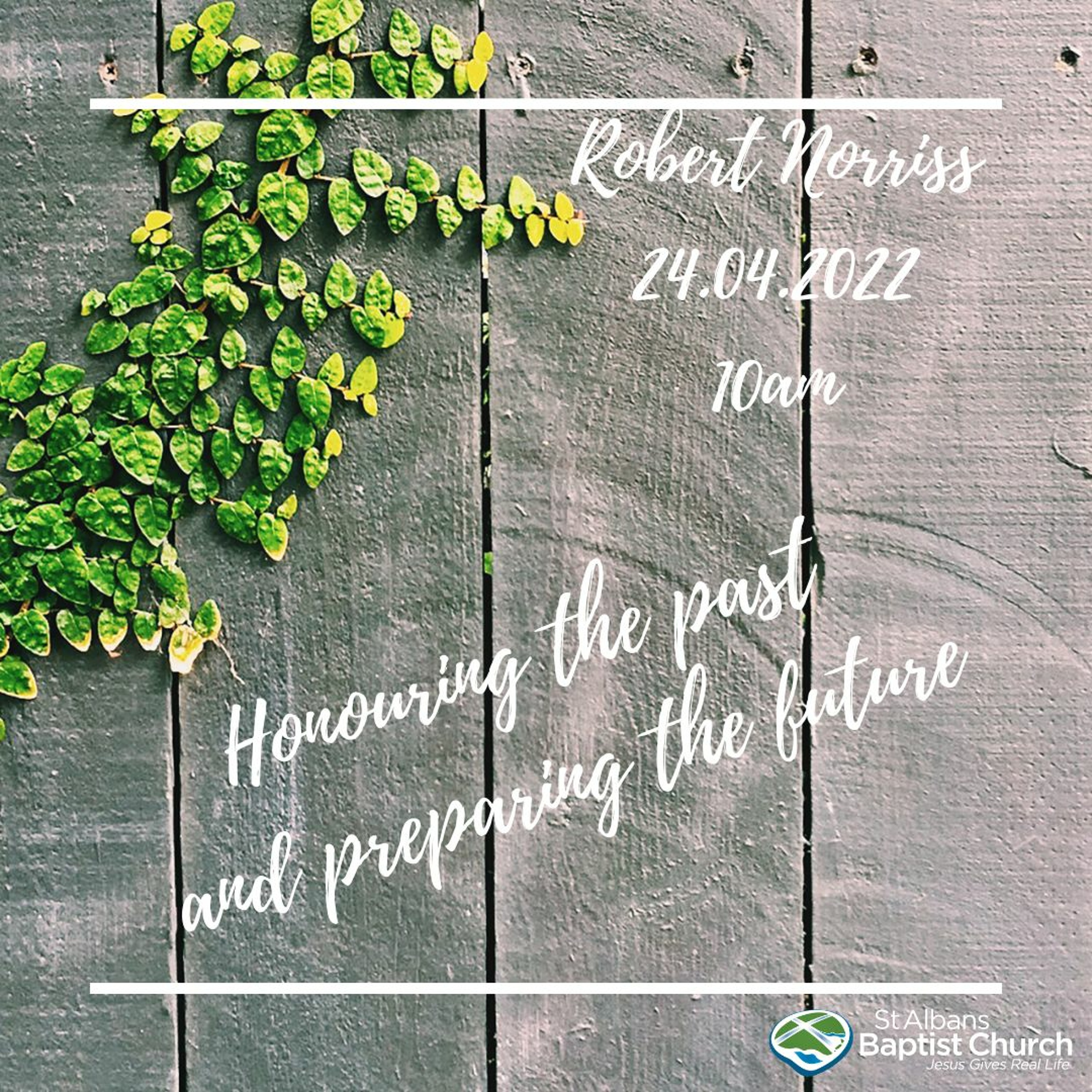 24-04-2022 - Honouring the past and preparing the future - Robert Norriss episode artwork