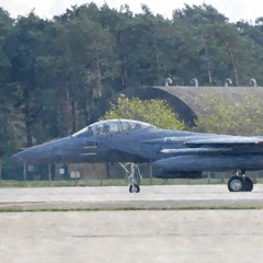 McDonnell Douglas F15 jet - taxiing