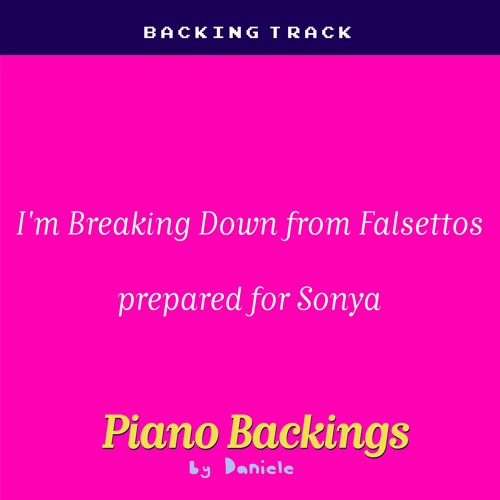 I'm Breaking Down From Falsettos Prepared For Sonya (cut Instrumental Backing)