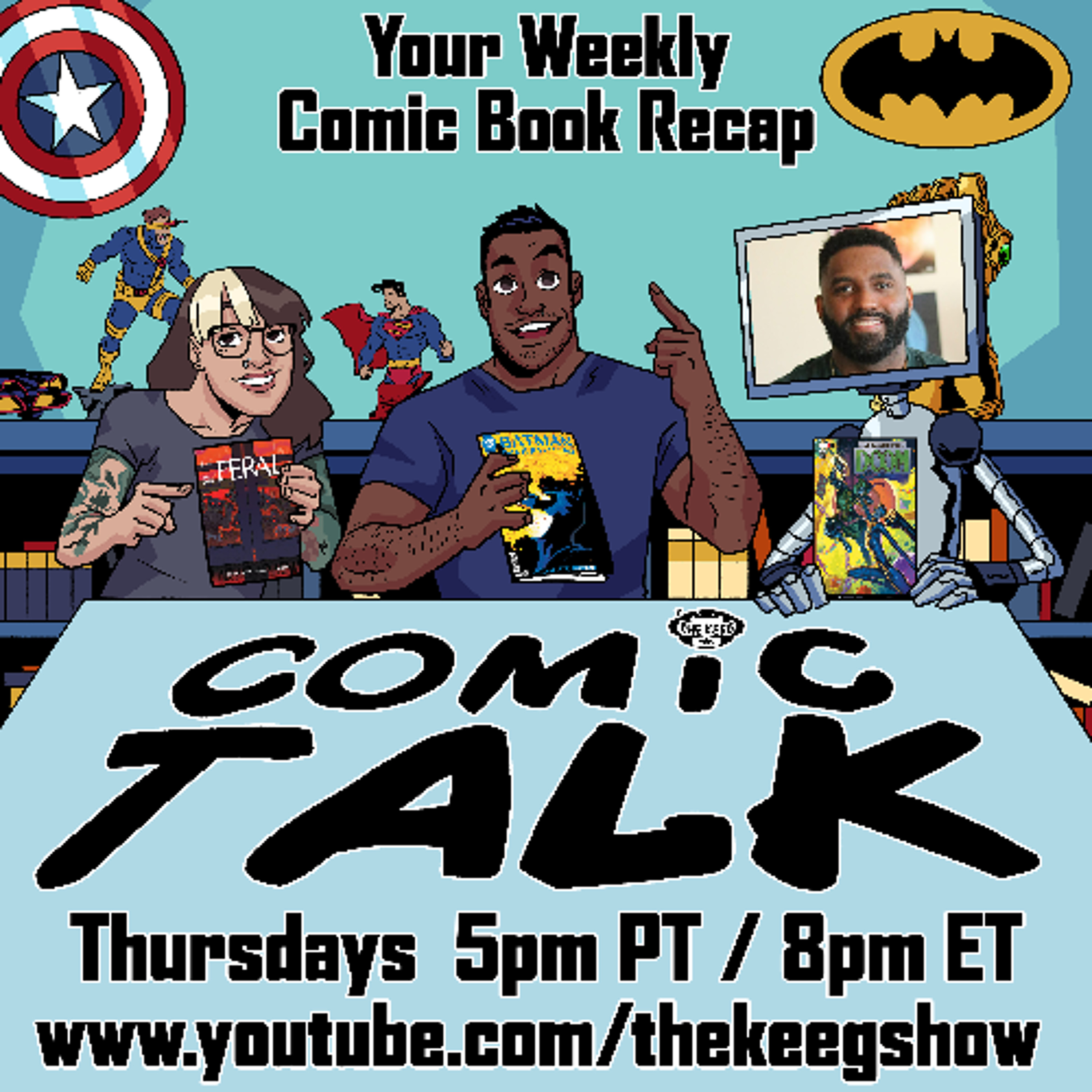 Comic Talk (September 11th, 2025): Captain America #3, Absolute Batman #12, C.O.R.T. #1, Feral #16, Redcoat #14, and more!