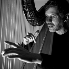 harpist Josh Layne plays (live) two pieces by Anne Vanschothorst