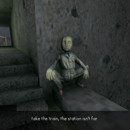 take the train, the station isn't far