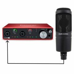 Audio-Technica AT2020 XLR Mic + Focusrite Scarlett 4i4 (Side by Side Comparison)