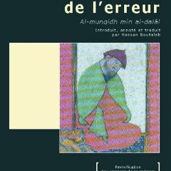 [Télécharger le livre] Délivrance de l'Erreur (La) (Al munqidh min al-dalâl) (REVIVIFICATION) (F