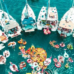 a yacht party on the croatian coast