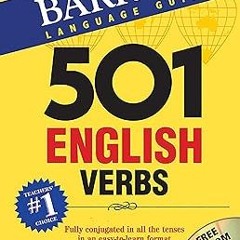 READ DOWNLOAD$! 501 English Verbs with CD-ROM (Barron's 501 Verbs) [ PDF ] Ebook By  Thomas R.