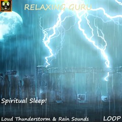 Spiritual Sleep with Loud Thunderstorm and Rain Sounds in Stonehenge at Night - LOOP