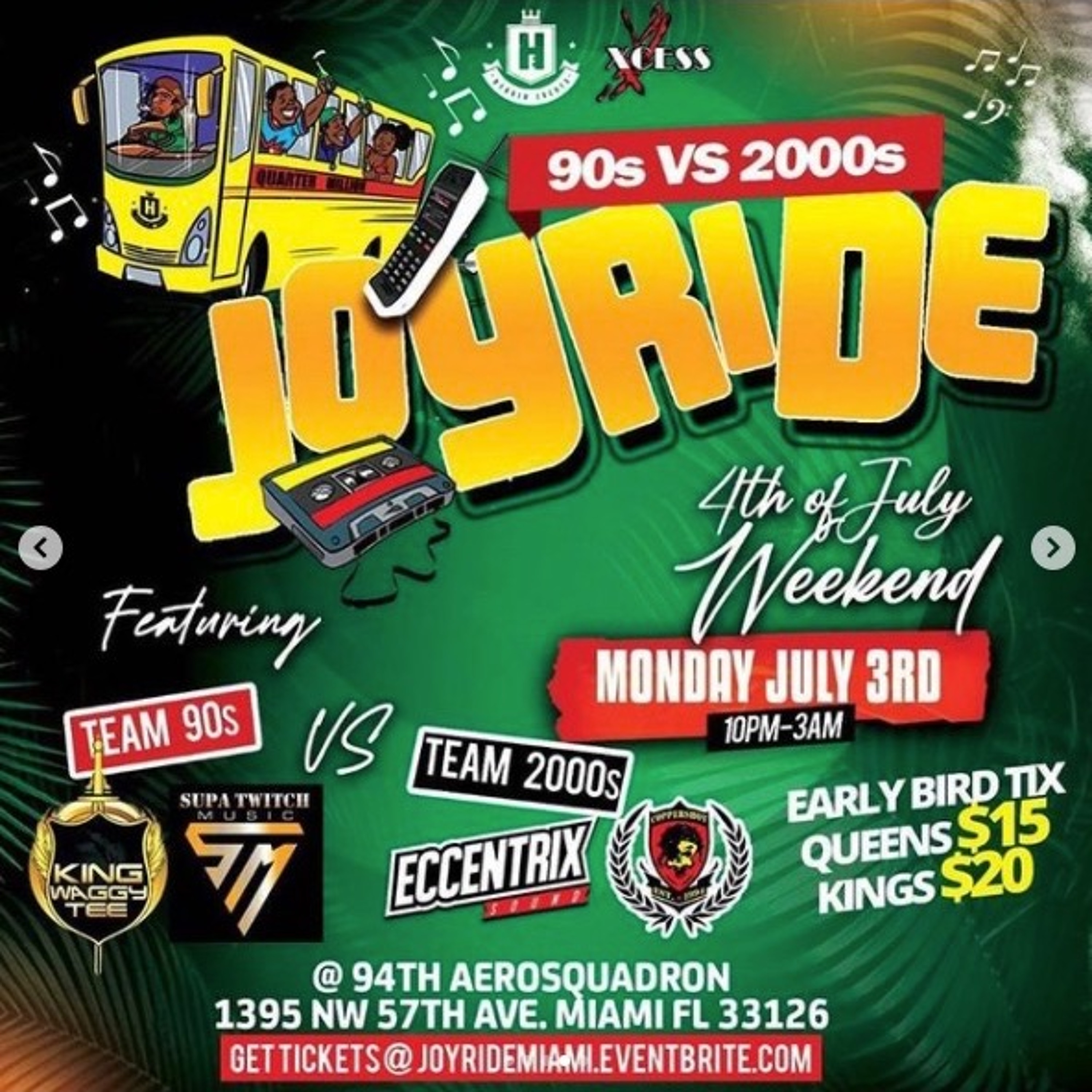 Eccentrix Sound + Coppershot + Supa Twitch + Waggy Tee @ Joyride 90S VS 2000s (LIVE AUDIO)7/3/23 episode artwork