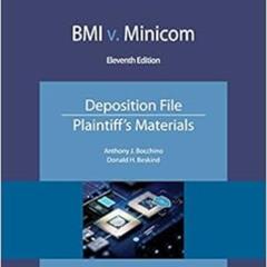 download KINDLE ✉️ BMI v. Minicom: Deposition File, Plaintiff's Materials (NITA) by A