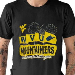 West Virginia Mountaineers Unisex Hyper Local Firework Flags T Shirt
