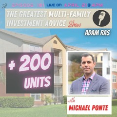Episode 101 l Building a 200 Unit Portfolio In Apartment Buildings Across Canada with Michael Ponte