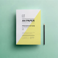 A4 Mockup Psd Kostenlos Downloaden