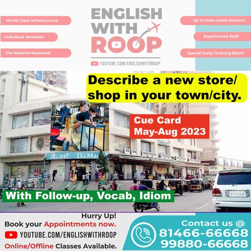 Stream Describe A New Store Shop In Your Town City Cue Card from