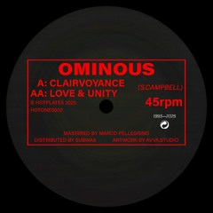 Ominous - Clairvoyance / Love & Unity (Reissue) (HOTONES002)